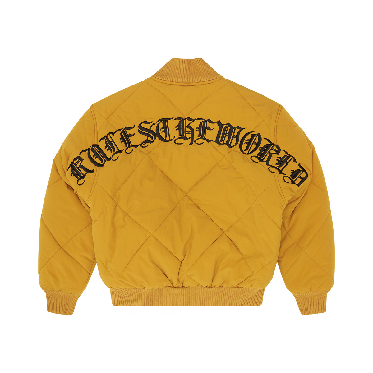 OLDE ENGLISH QUILTED BOMBER JACKET [YELLOW]