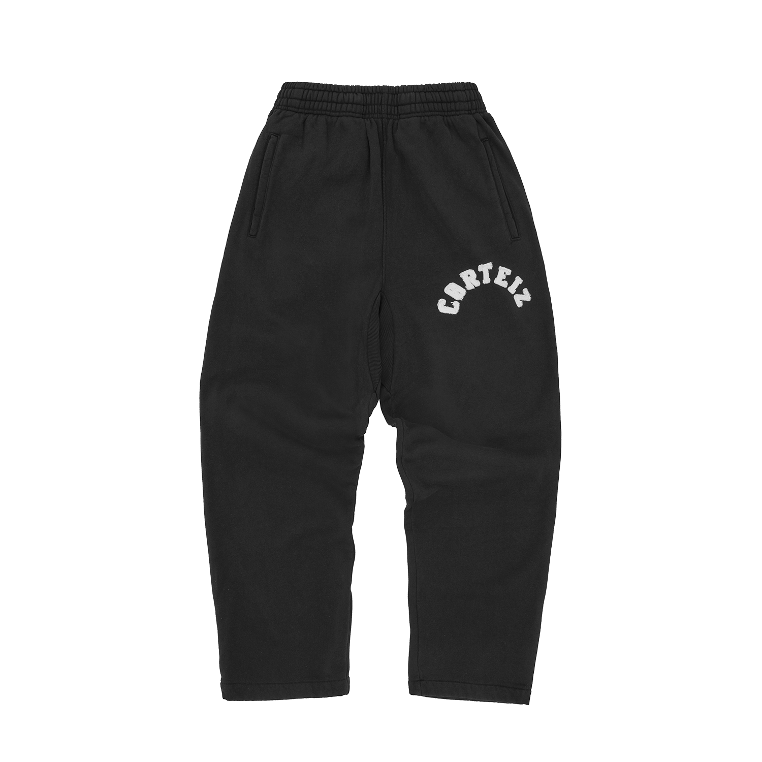 COLLY ARCH OPEN HEM SWEATPANT [BLACK]