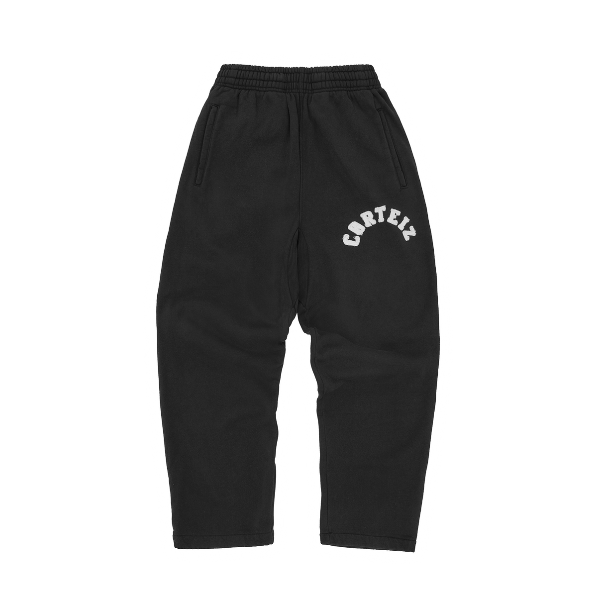 COLLY ARCH OPEN HEM SWEATPANT [BLACK]