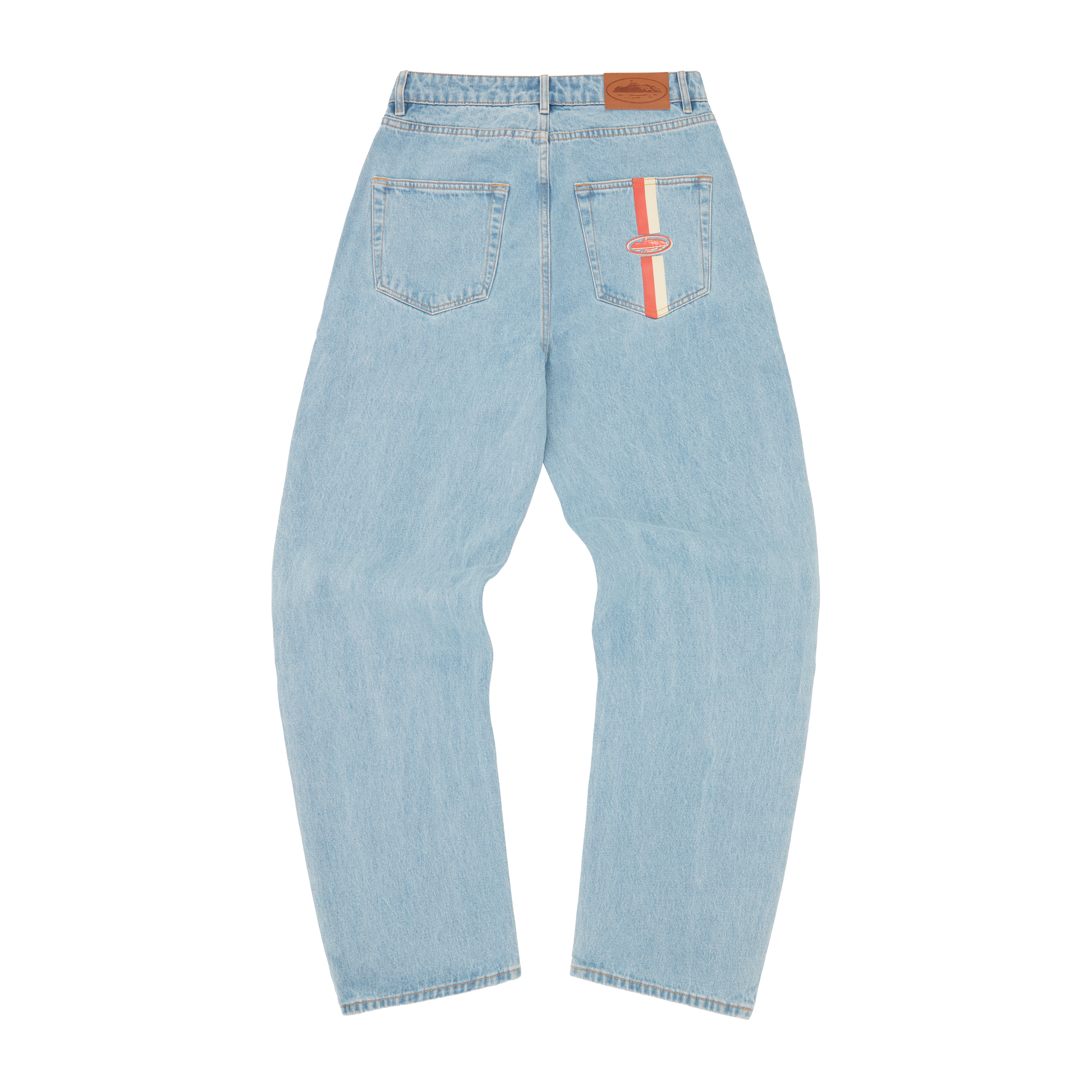 DUAL STRIPE BAGGY JEANS [STONEWASH] – CRTZRTW