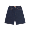 DUAL STRIPE DENIM SHORT [WASHED INDIGO]