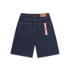 DUAL STRIPE DENIM SHORT [WASHED INDIGO]