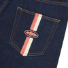 DUAL STRIPE DENIM SHORT [WASHED INDIGO]