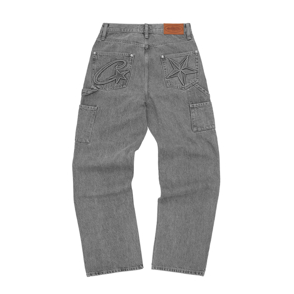 EMBOSSED C-STAR DENIM WORK PANT [BLUE] – CRTZRTW