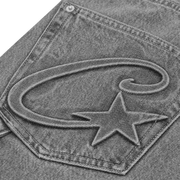 Buy Corteiz CRTZ Embossed C-Star Denim Work Pant 'Blue