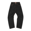 DUAL STRIPE BAGGY JEANS [BLACK WASH]