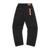 DUAL STRIPE BAGGY JEANS [BLACK WASH]