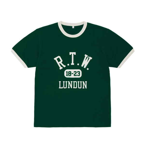 COLLEGE RINGER  TEE [FOREST GREEN]
