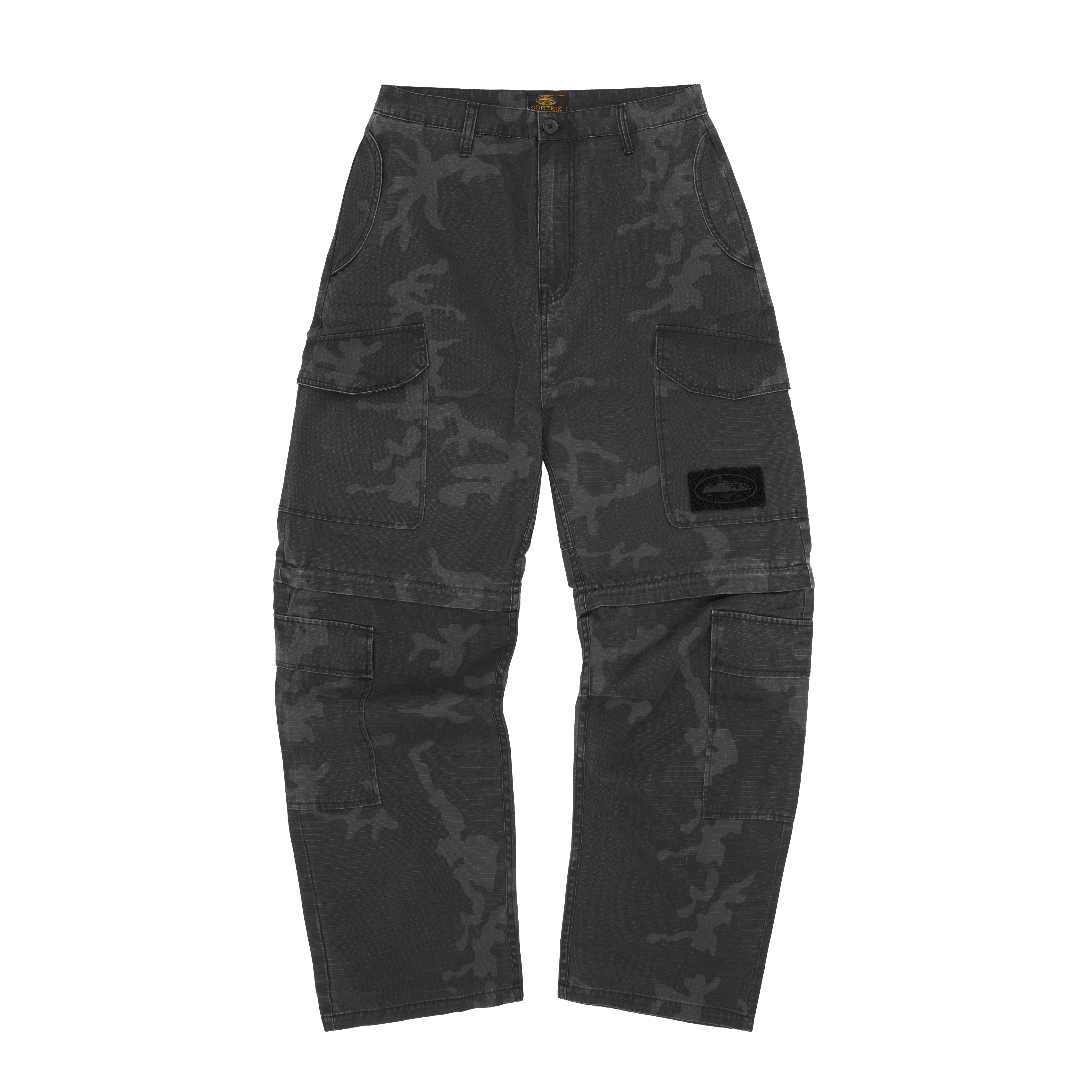 GUERILLAZ CONVERTIBLE PANT [BLACK CAMO]
