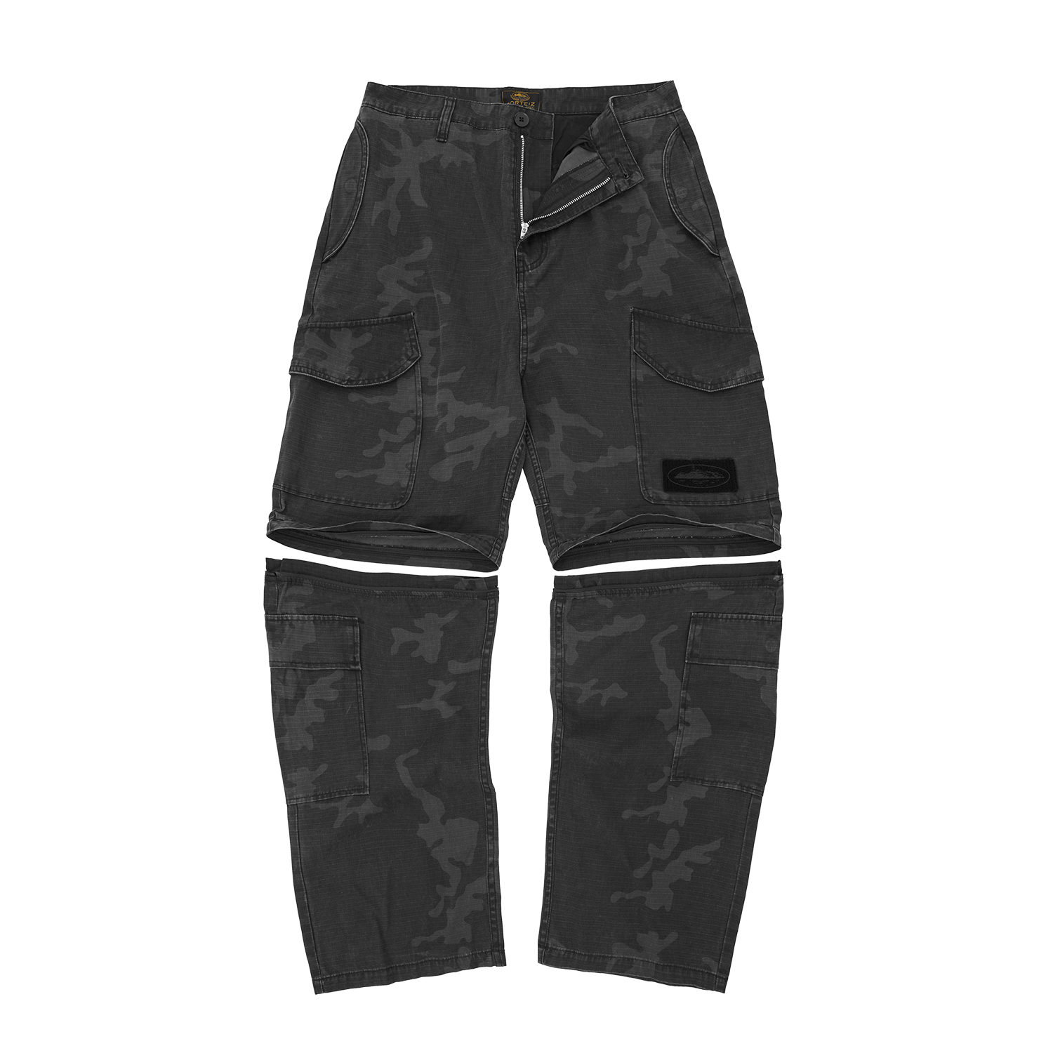 GUERILLAZ CONVERTIBLE PANT [BLACK CAMO]