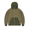 GUERILLAZ RIPSTOP ZIP HOODIE [OLIVE]