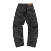 HANDWRITTEN DENIM BAGGY JEANS [BLACK]