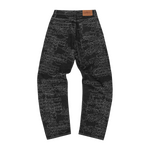 HANDWRITTEN DENIM BAGGY JEANS [BLACK]