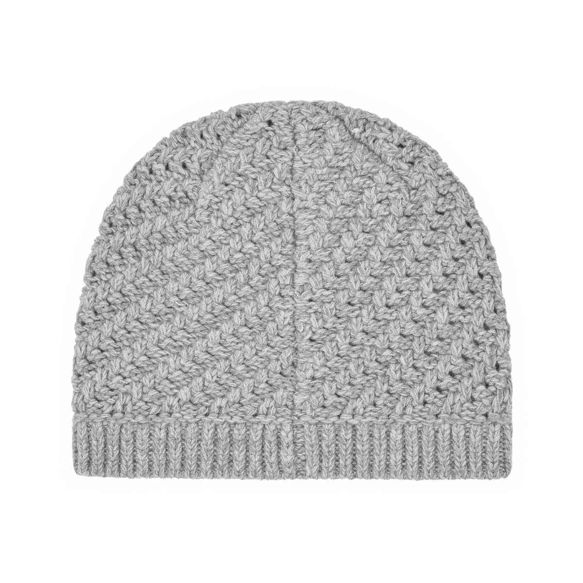 HAND EMBROIDERED KNIT BEANIE [GREY]