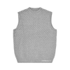 HAND EMBROIDERED KNIT VEST [GREY]