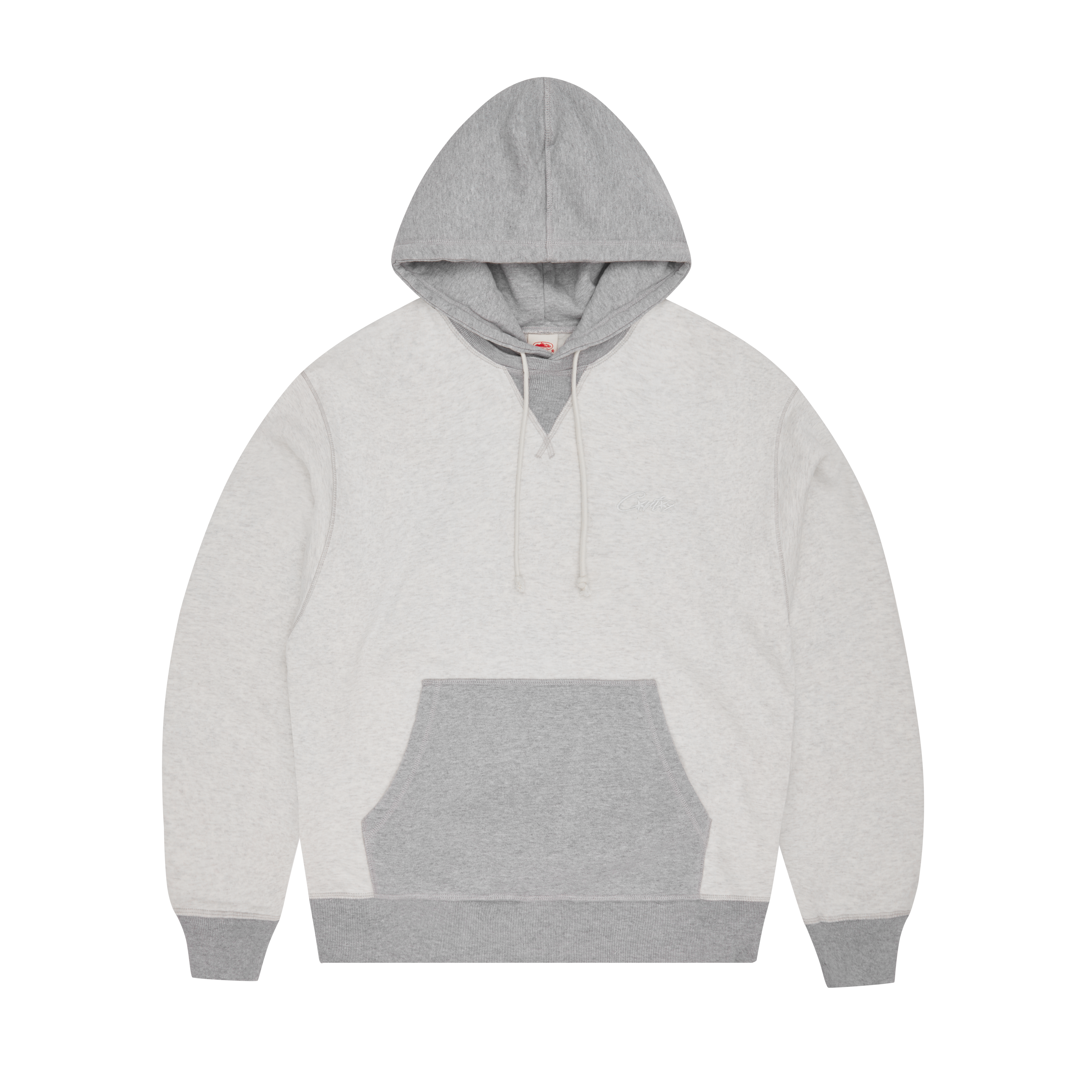 HMP CONTRAST PANEL HOODIE [HEATHER GREY]