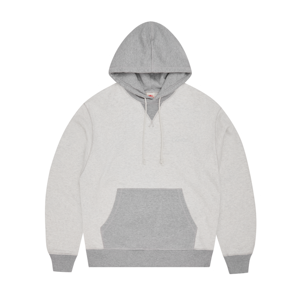 HMP CONTRAST PANEL HOODIE [HEATHER GREY]