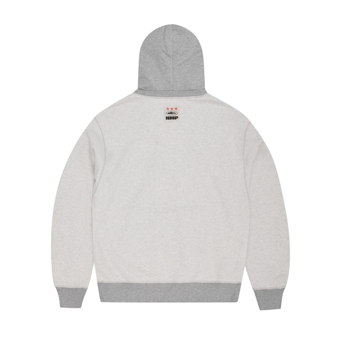 HMP CONTRAST PANEL HOODIE [HEATHER GREY]