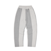 HMP CONTRAST PANEL OPEN HEM SWEATPANT [HEATHER GREY]