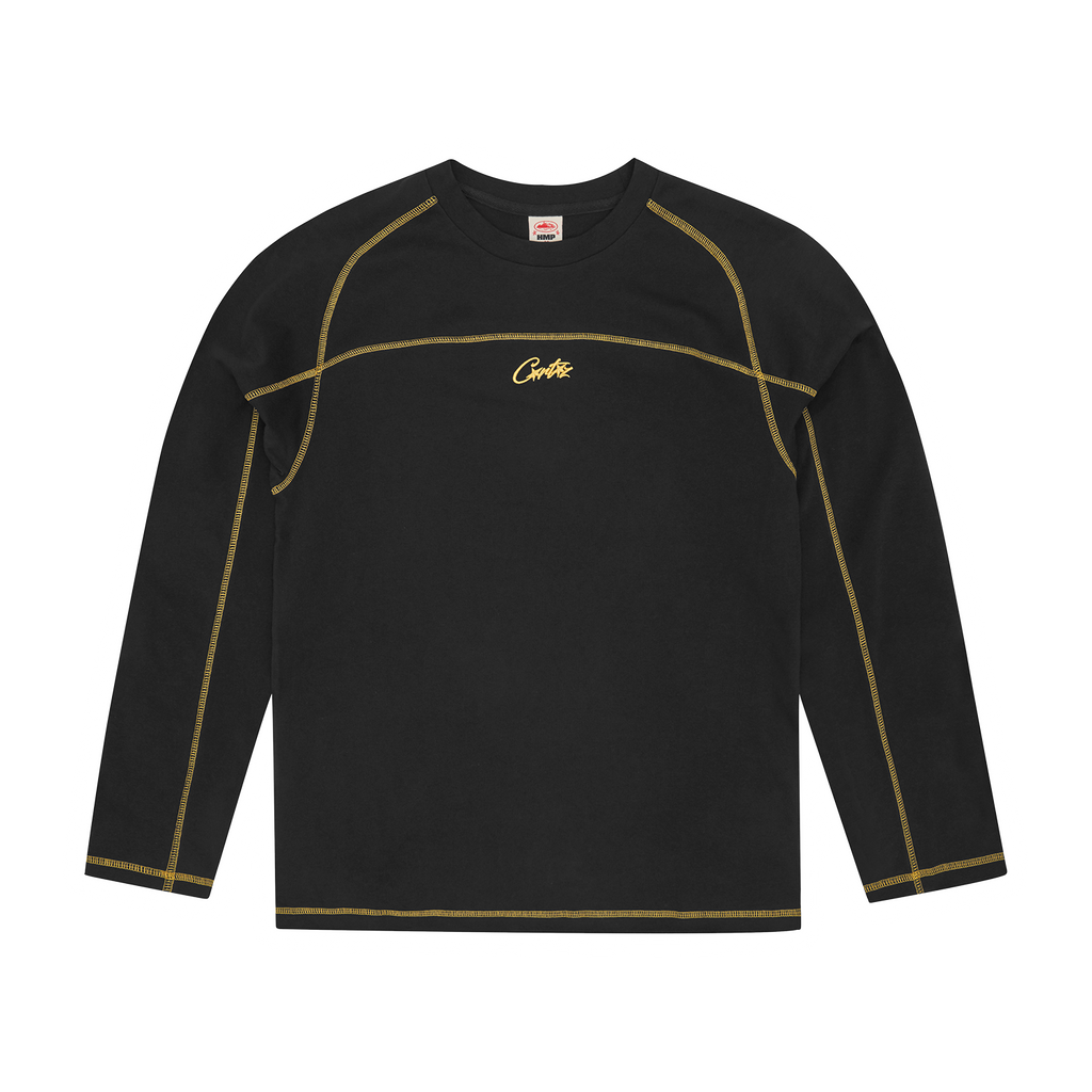 HMP PANEL HEAVYWEIGHT LS TEE [BLACK / YELLOW]