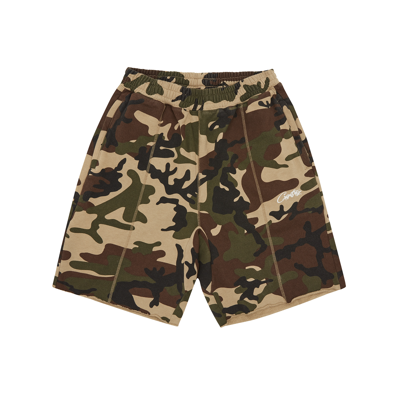 HMP RAW HEM SHORTS [CAMO] – CRTZRTW