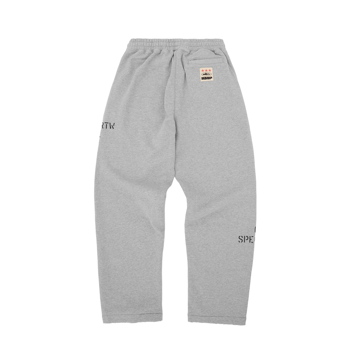 HMP STENCIL OPEN HEM SWEATPANT [LIGHT HEATHER]