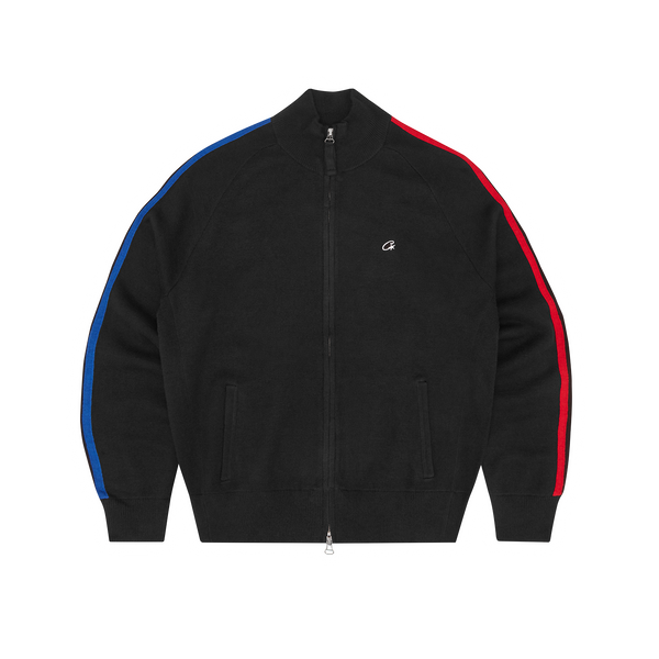 VVS KNIT ZIP UP [BLACK / RED / BLUE]