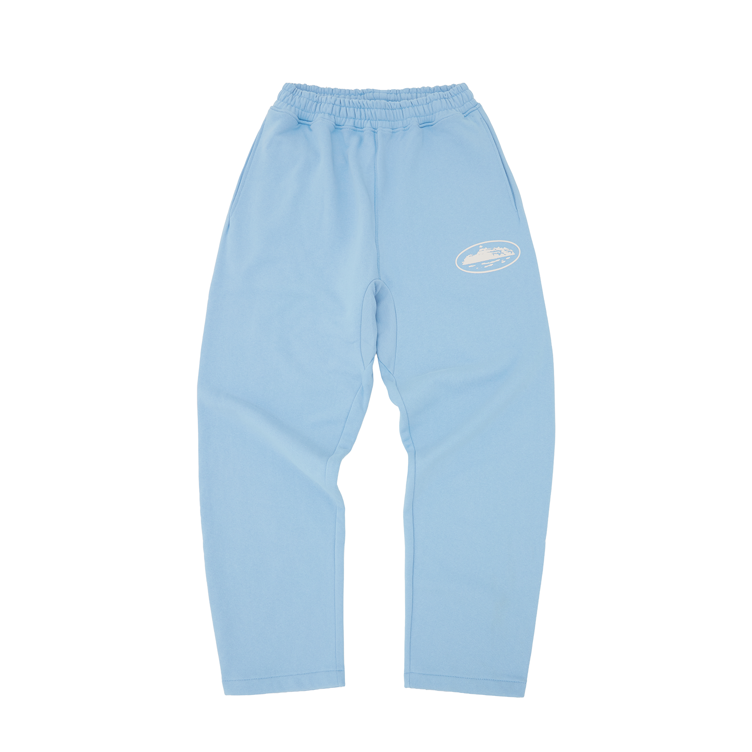 ISLAND PUFF PRINT OPEN HEM SWEATPANT [BABY BLUE]