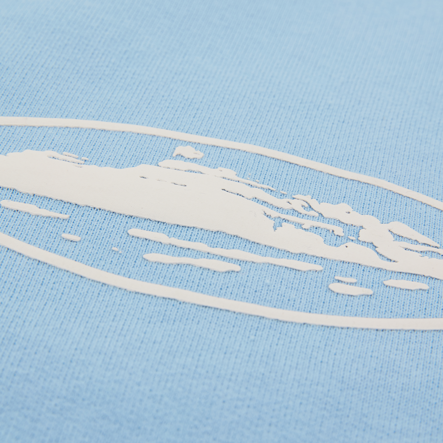 ISLAND PUFF PRINT OPEN HEM SWEATPANT [BABY BLUE]