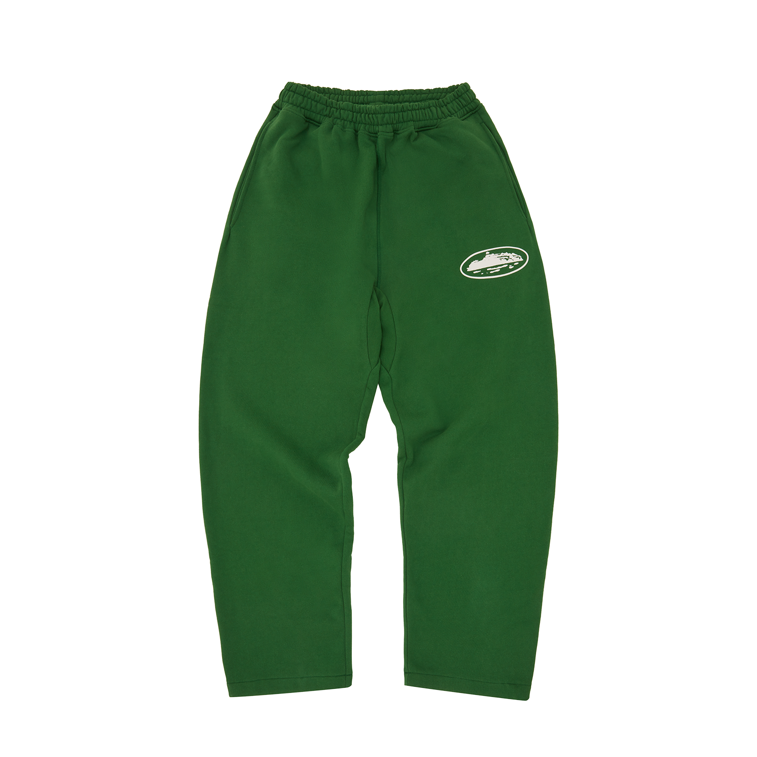 ISLAND PUFF PRINT OPEN HEM SWEATPANT [GREEN]
