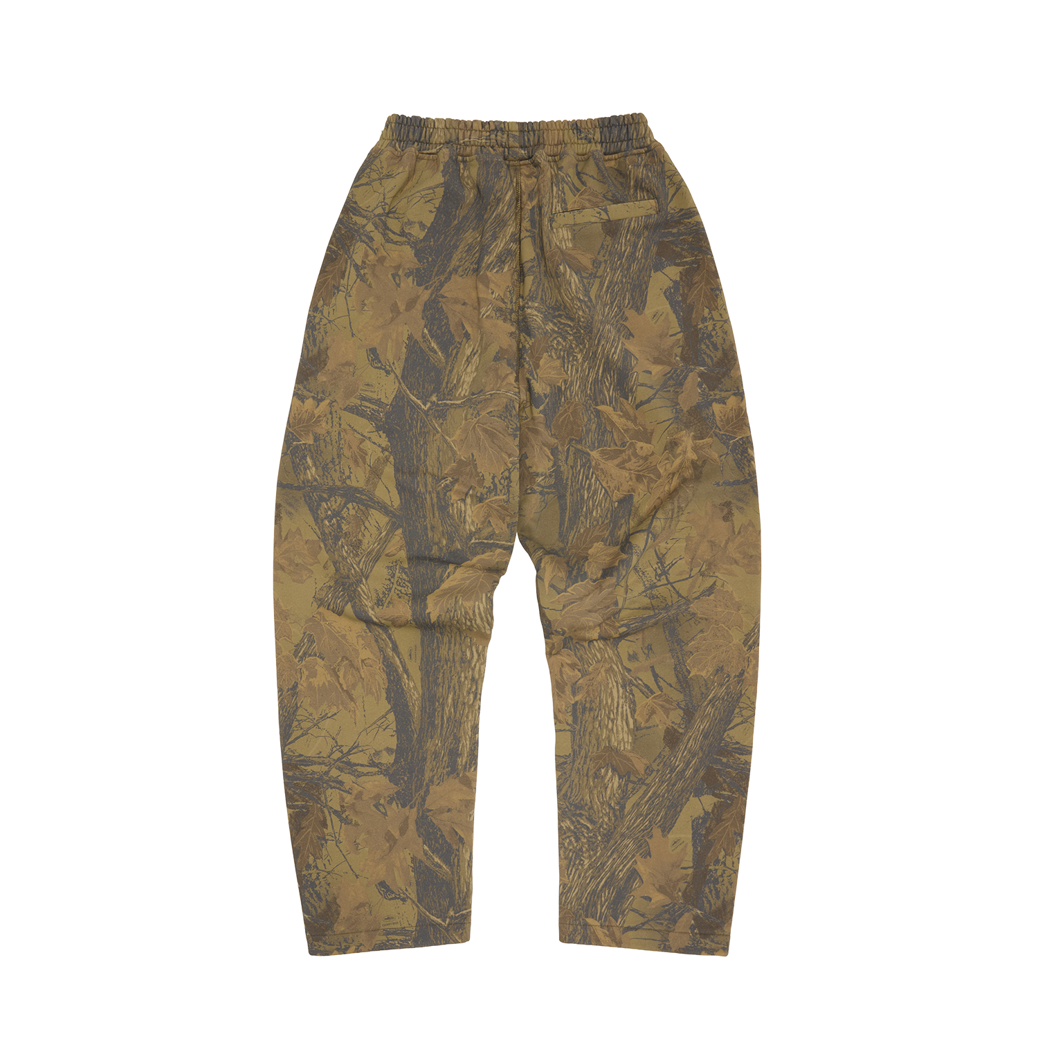 ISLAND PUFF PRINT OPEN HEM SWEATPANT [FOREST CAMO]