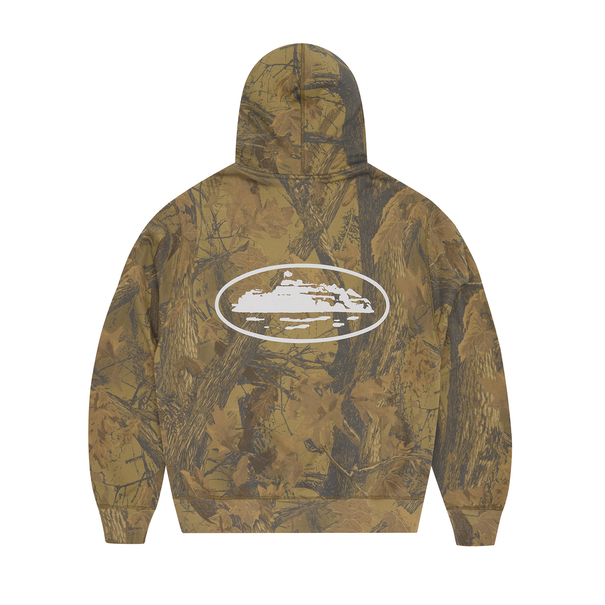ISLAND PUFF PRINT ZIP HOODIE [FOREST CAMO]