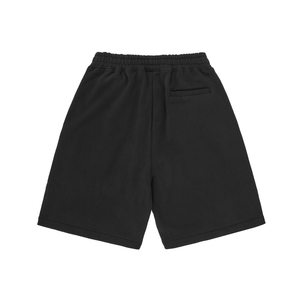 ISLAND PUFF PRINT SWEATSHORT [BLACK]
