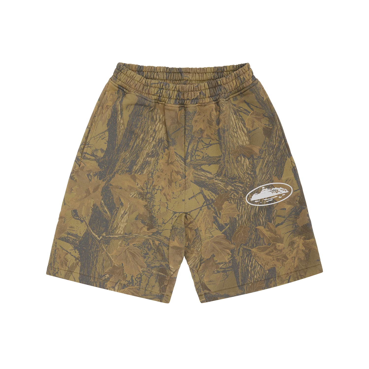 ISLAND PUFF PRINT SWEATSHORT [FOREST CAMO]