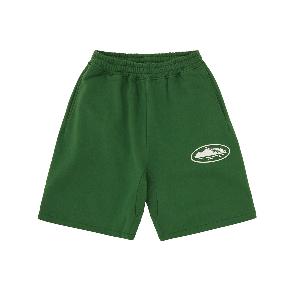 ISLAND PUFF PRINT SWEATSHORT [GREEN]