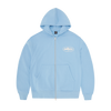 ISLAND PUFF PRINT ZIP HOODIE [BABY BLUE]