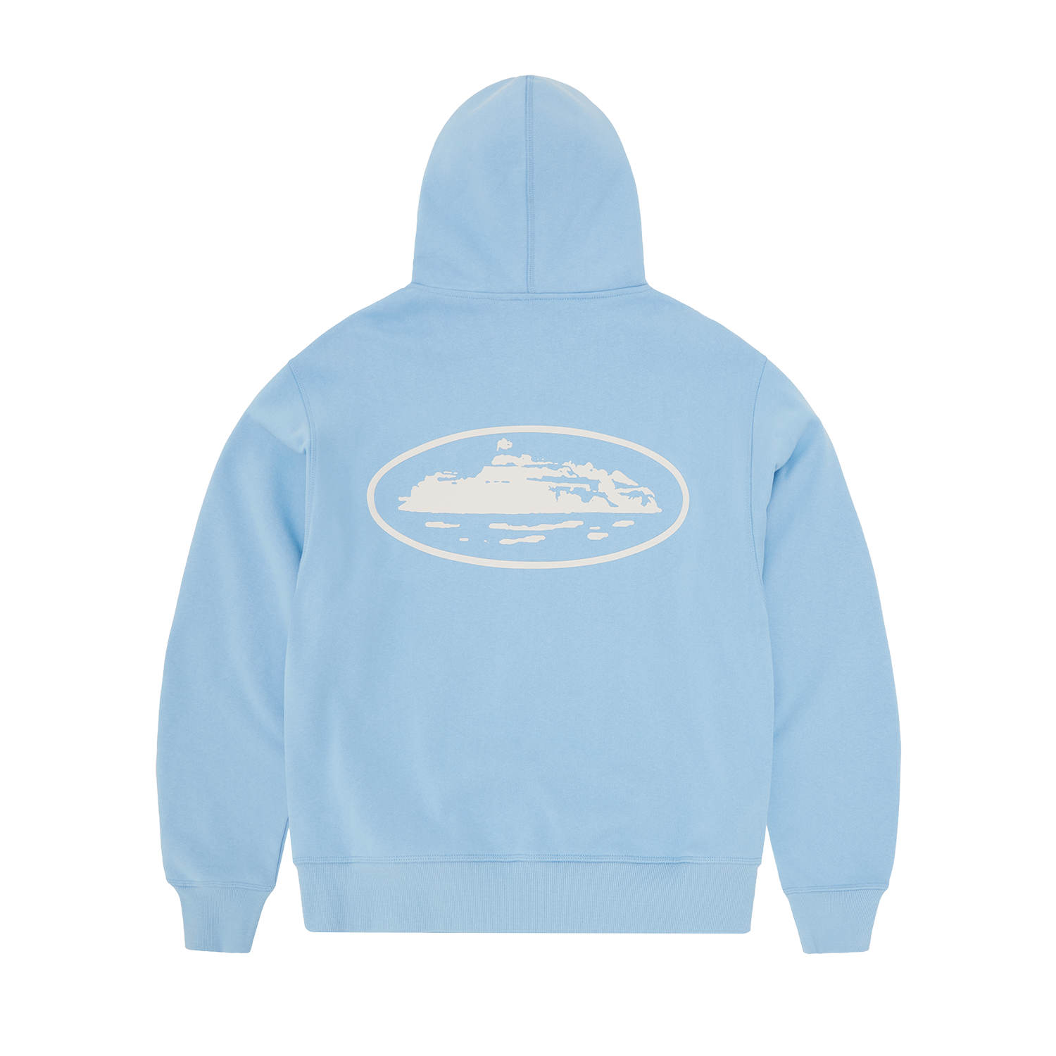 ISLAND PUFF PRINT ZIP HOODIE [BABY BLUE] – CRTZRTW