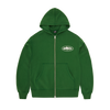 ISLAND PUFF PRINT ZIP HOODIE [GREEN]
