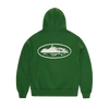 ISLAND PUFF PRINT ZIP HOODIE [GREEN]