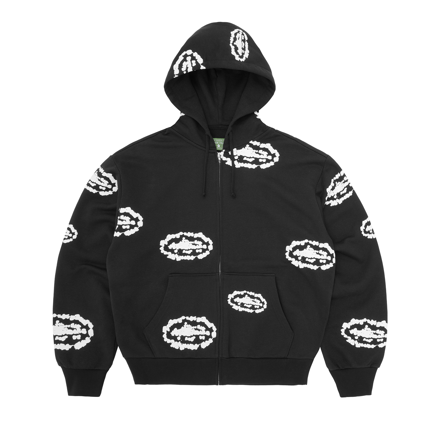 ISLAND WREATH ZIP HOODIE [BLACK]