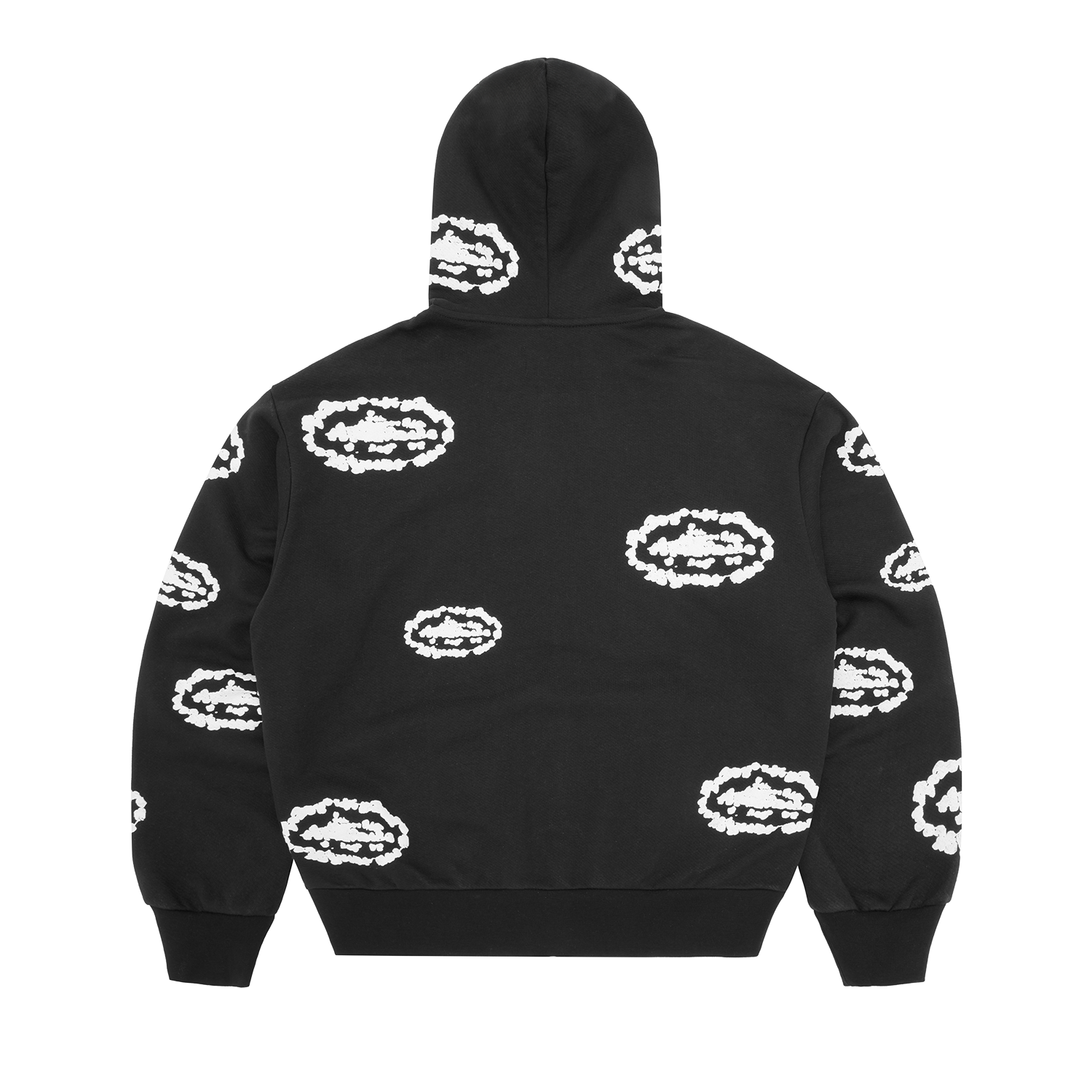 ISLAND WREATH ZIP HOODIE [BLACK]