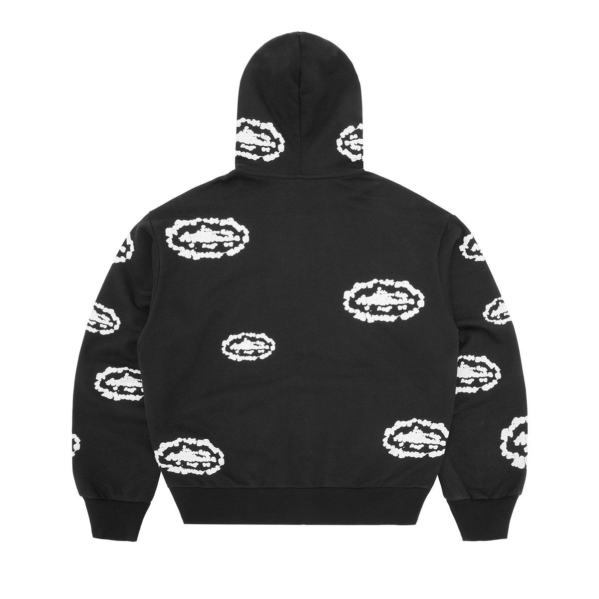 ISLAND WREATH ZIP HOODIE [BLACK]