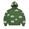 ISLAND WREATH ZIP HOODIE [GREEN]