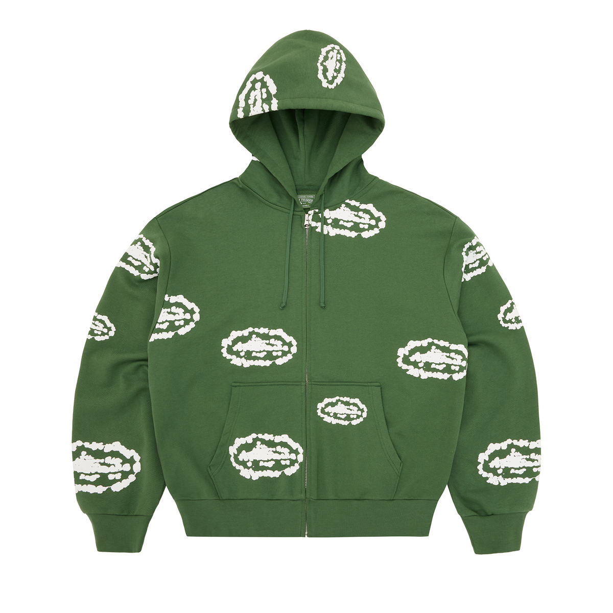 ISLAND WREATH ZIP HOODIE [GREEN]