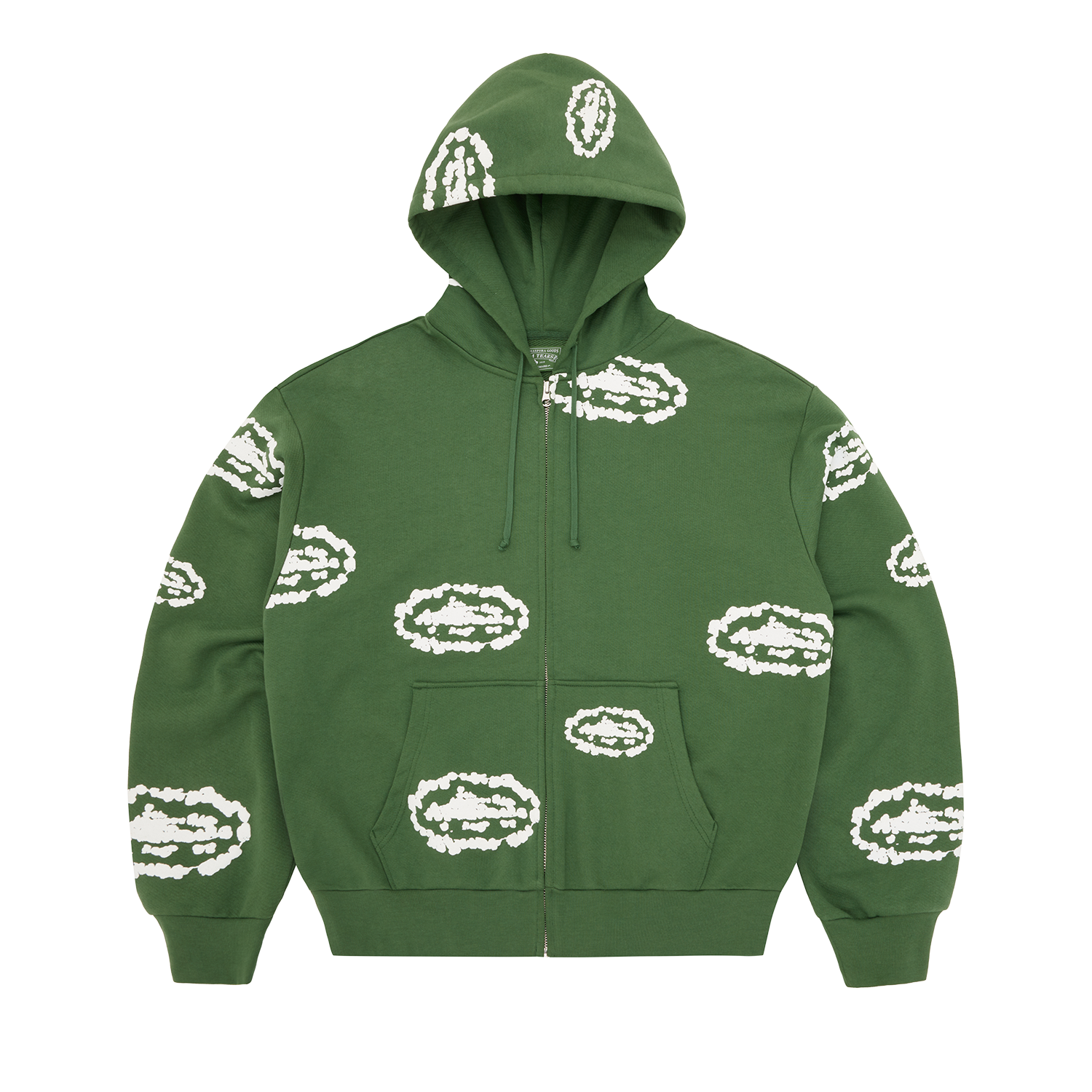 ISLAND WREATH ZIP HOODIE [GREEN]