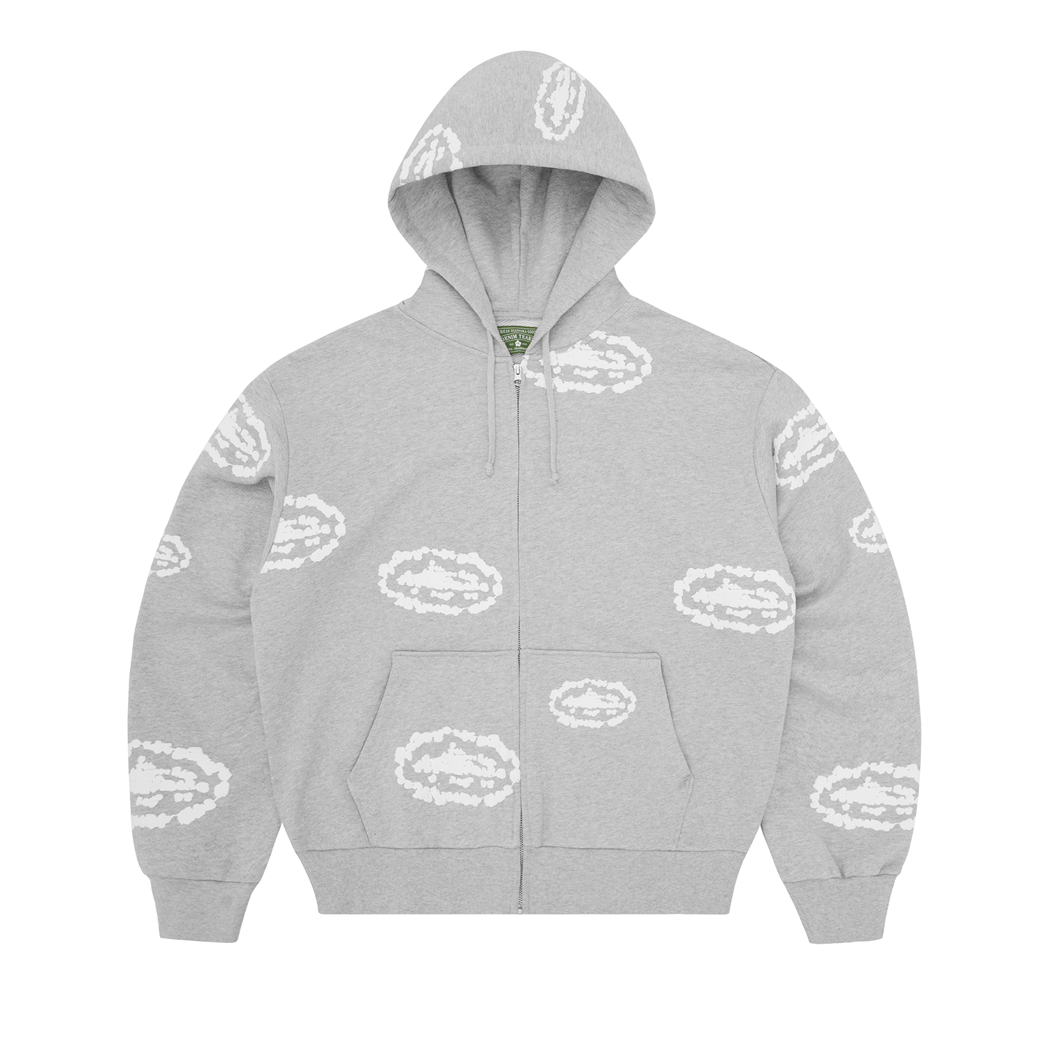 ISLAND WREATH ZIP HOODIE [HEATHER GREY]
