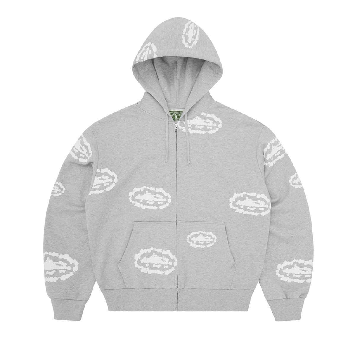 ISLAND WREATH ZIP HOODIE [HEATHER GREY]