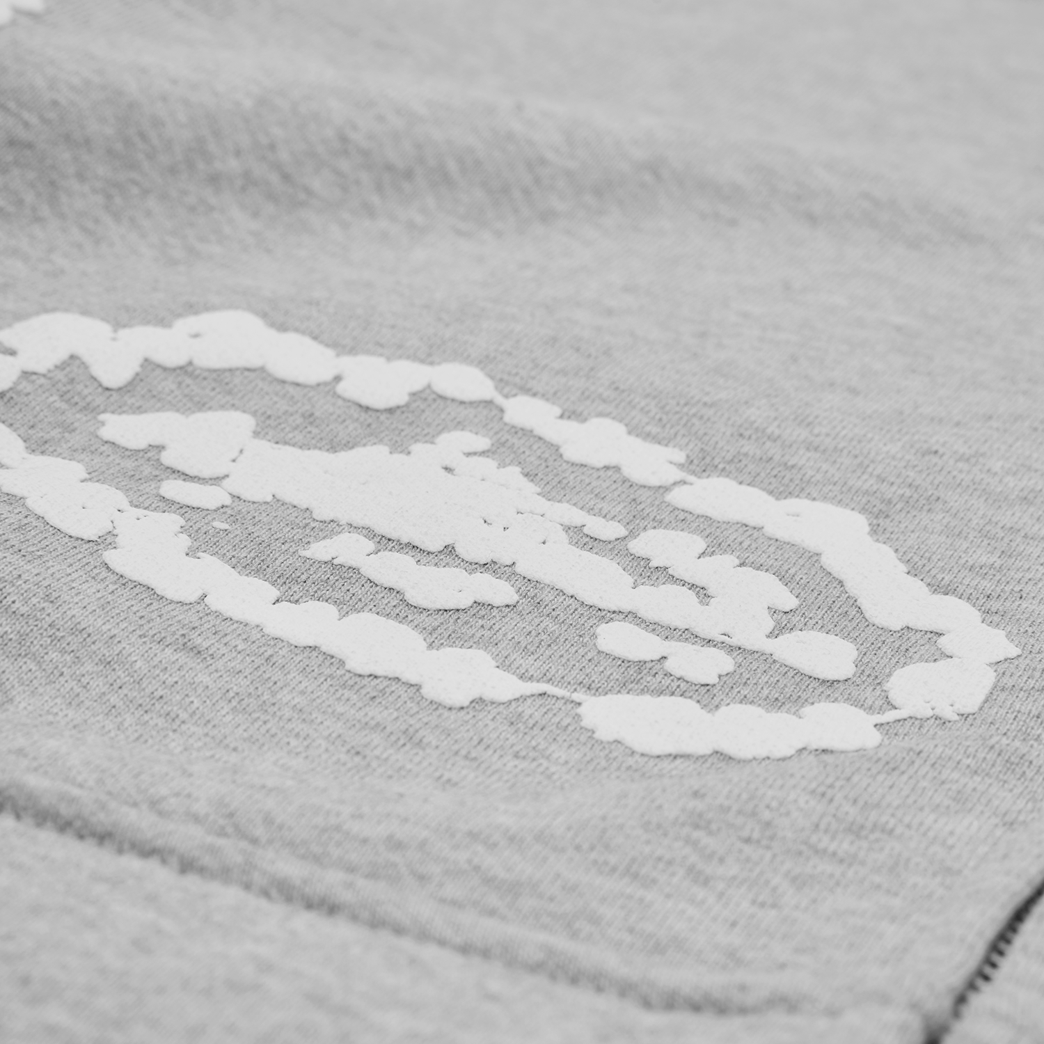 ISLAND WREATH ZIP HOODIE [HEATHER GREY]