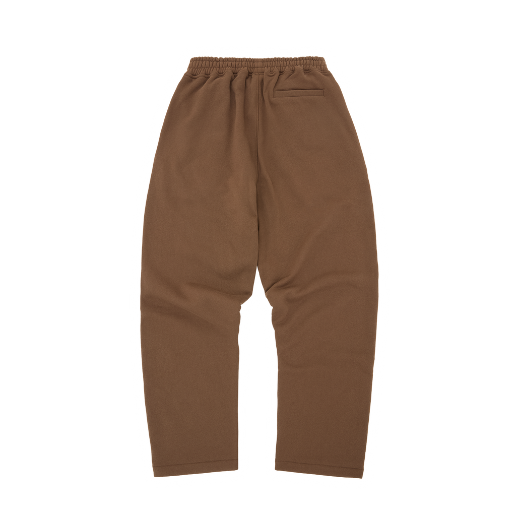 ISLAND PUFF PRINT OPEN HEM SWEATPANT [BROWN]