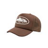 ISLAND PUFF PRINT TRUCKER HAT [BROWN]